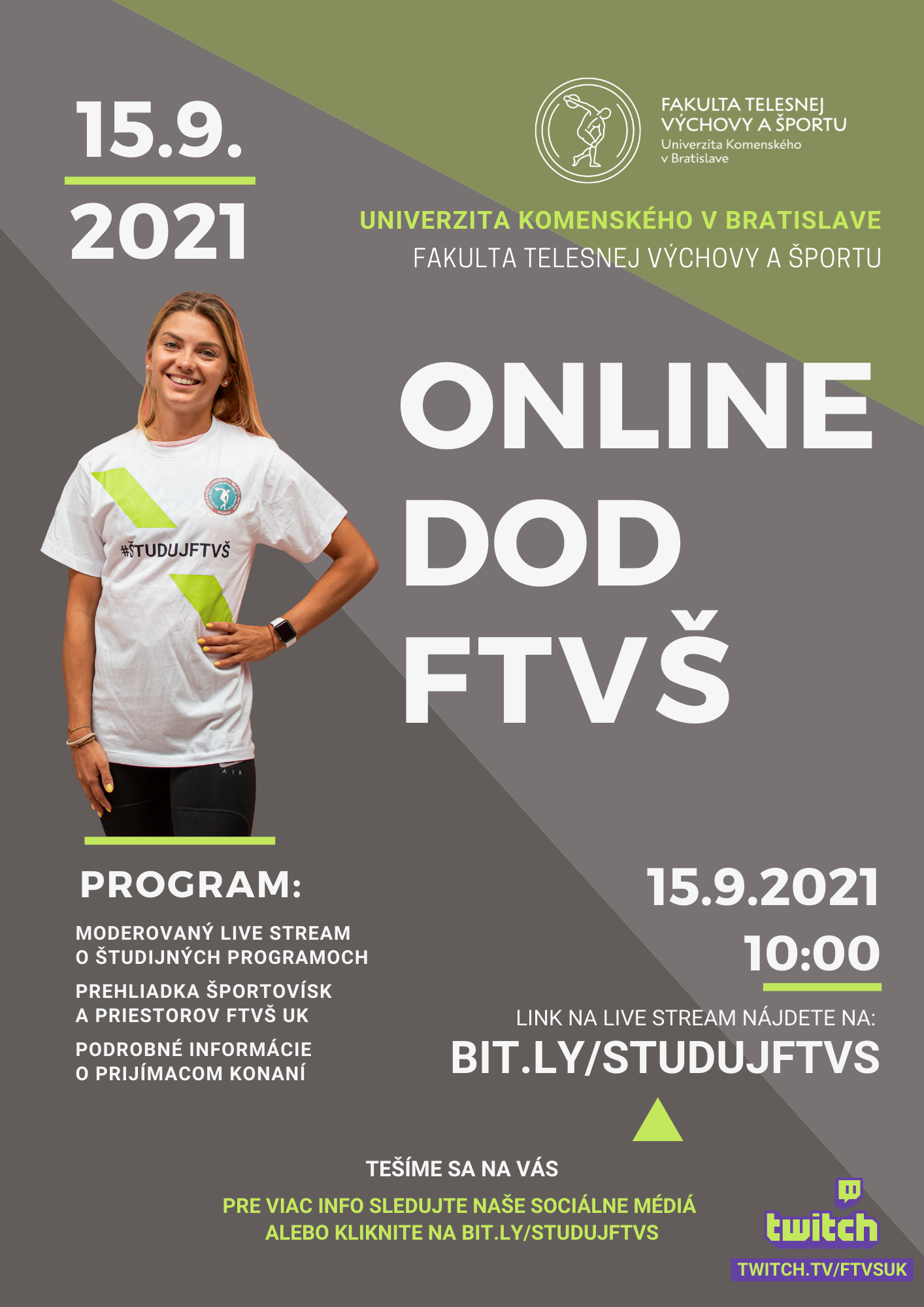 plagát Online FTVŠ DOD 15